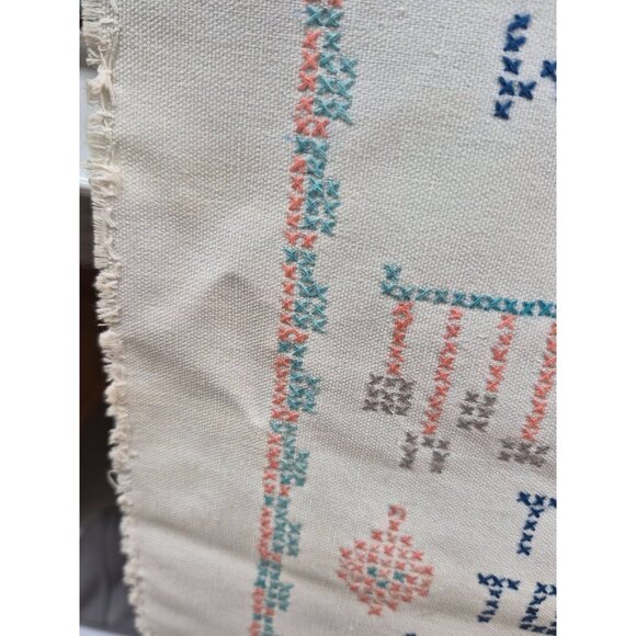 Vintage Cross-Stitch Kitchen Decor Wall Hanging Embroidered Quote "No Matter Whe - Picture 5 of 7